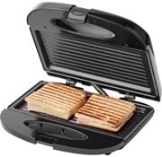 Tomado Tomado TGS2000B - Fer à griller - Gril - Revêtement antiadhésif - Appareil à sandwich - 21,5 x 12 cm - 750 watts - Noir