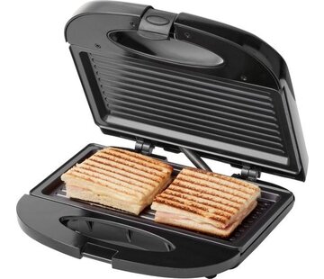 Tomado Tomado TGS2000B - Fer à griller - Gril - Revêtement antiadhésif - Appareil à sandwich - 21,5 x 12 cm - 750 watts - Noir