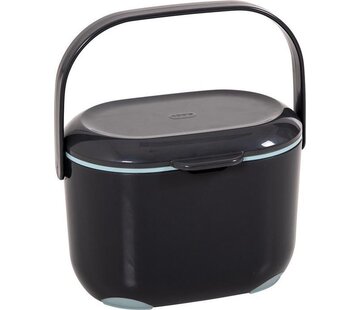 Brender Compost Caddy-GFT poubelle - 24x18x17cm - Gris/Aqua