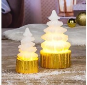 Hi Bougies de Noël en cire véritable Hi LED - 2 pièces