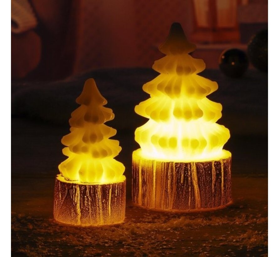 Bougies de Noël en cire véritable Hi LED - 2 pièces