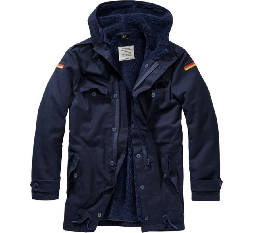 Parka bleu marine taille XXXXL