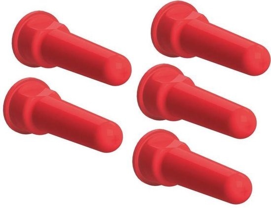 Tétine pour seau FixClip rouge, 5 pièces