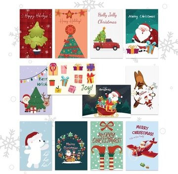 Giftmas Giftmas Cartes de Noël - Cartes de vœux - 36 pièces - Avec enveloppes et autocollants - 10x15cm