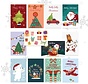 Giftmas Cartes de Noël - Cartes de vœux - 36 pièces - Avec enveloppes et autocollants - 10x15cm
