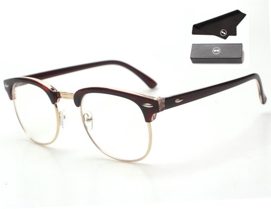 LC Eyewear Lunettes d'ordinateur - Lunettes à lumière bleue - Lunettes d'affichage - Club - Unisexe - Marron