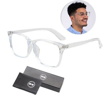 LC Eyewear LC Eyewear Lunettes d'ordinateur - Filtre de lumière bleue - pour les écrans - Lunettes d'affichage - Design - Unisexe - Transparent