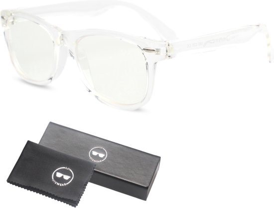 LC Eyewear Lunettes anti lumière bleue pour enfants - Pour écrans - Unisexe - Transparent