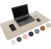 Wurk WURK Professional Desk Pad Leatherette - Organisateur de bureau - Inclut un clip pour câble - Beige - 80x40