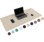 Wurk WURK Professional Desk Pad Leatherette - Organiseur de bureau - Inclut un clip pour câble - Beige - 120x60