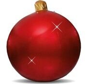 Wetelux Boule de Noël gonflable 80 cm avec 4 yeux en acier inoxydable