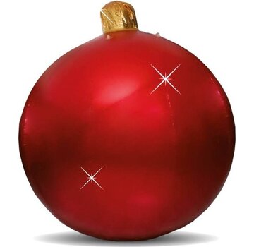 Wetelux Boule de Noël gonflable 80 cm avec 4 yeux en acier inoxydable