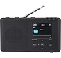 Reflexion Radio portable DAB+ et FM - avec batterie rechargeable et prise pour casque d'écoute - anthracite/gris