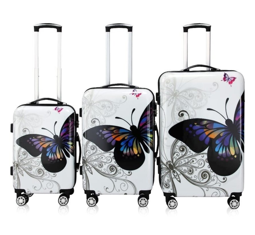 Set de 3 valises de voyages Monzana - Bagage Cabine - 42L, 66L, 98L