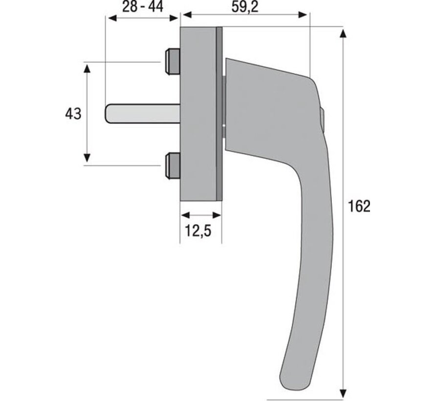 Joint de fenêtre S AB208 aluminium