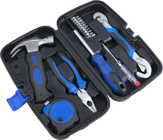 Westfalia Set d'outils Autour de la maison - incl. marteau, mètre ruban, pinces combinées