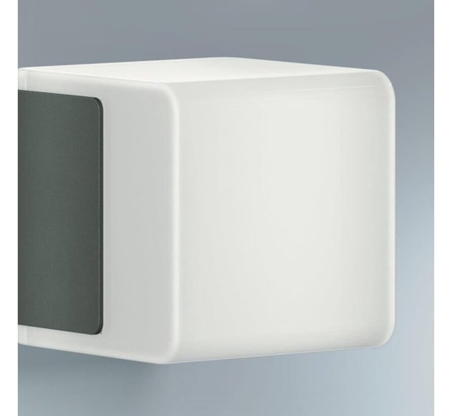 Steinel Lampe d'extérieur Cubo - L 835 LED iHF - Lampe à détecteur - Détecteur de mouvement - Bluetooth - Anthracite