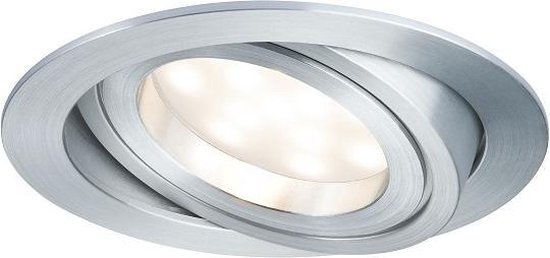 Paulmann Coin 93970 Luminaire encastré à LED Lot de 3 pièces 21 W Blanc chaud Aluminium (brossé)