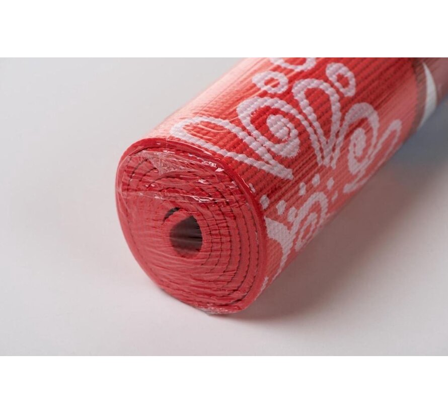 Specifit Tapis de Yoga Marrakech Rouge - Tapis de fitness 170 x 60 cm avec impression