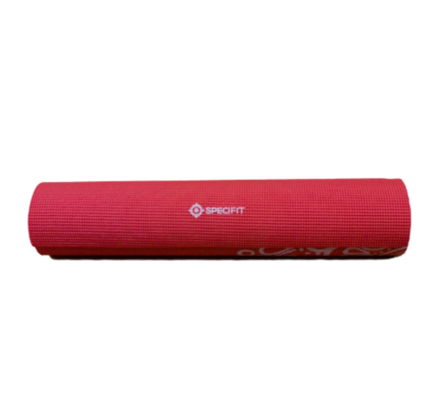 Specifit Tapis de Yoga Marrakech Rouge - Tapis de fitness 170 x 60 cm avec impression