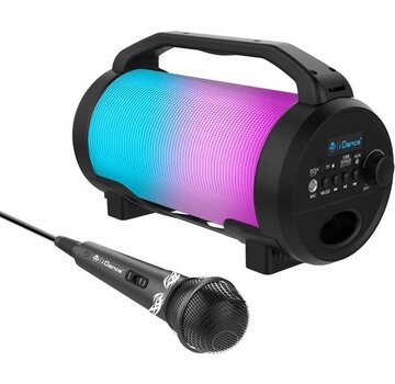 iDance iDance CYCLONE400BK Kit Karaoké - Enceinte de fête Bluetooth avec éclairage LED Disco - Microphone inclus