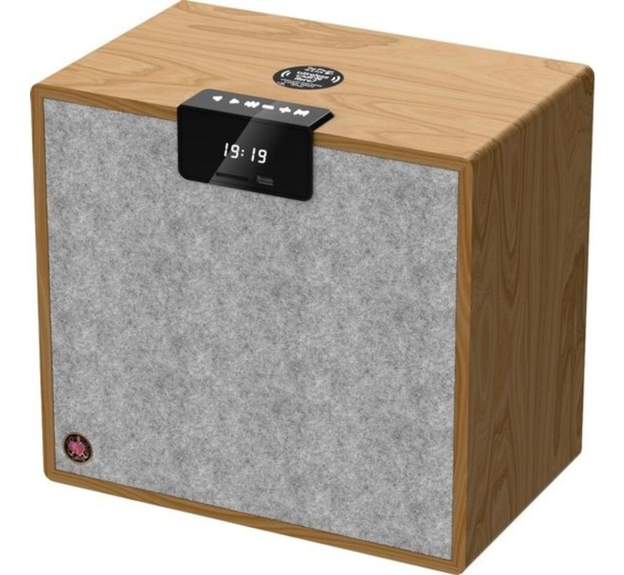 Avlove AVLM - Système Hifi Large - Haut-parleur/Enceinte - Design Bamboo Grey