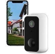 Nikkei Nikkei CAM5 Caméra de sécurité extérieure - Sans fil - Caméra extérieure IP Full HD avec WiFi - Détecteur de mouvement et vision nocturne - Etanche (IP65) - Smart App