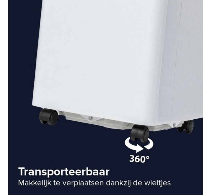 Climatiseur mobile avec déshumidificateur - SEEGER -  Kit d'installation inclus - Pour chambre et salon - Climatisation - 7000 BTU  - SAC7000 - Blanc