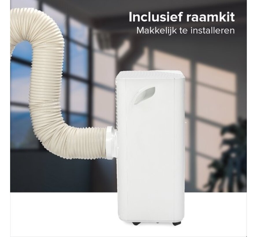 SEEGER Climatiseur mobile avec déshumidificateur - 9000 BTU - Kit d'installation inclus - Pour chambre et salon - Climatisation - SAC9000 - Blanc