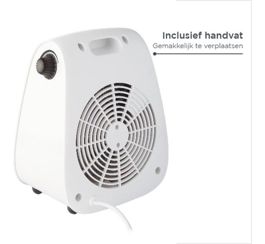 Concept VT7040 Ventilateur - Avec fonction de flux d'air chaud - Ventiler et chauffer - Blanc