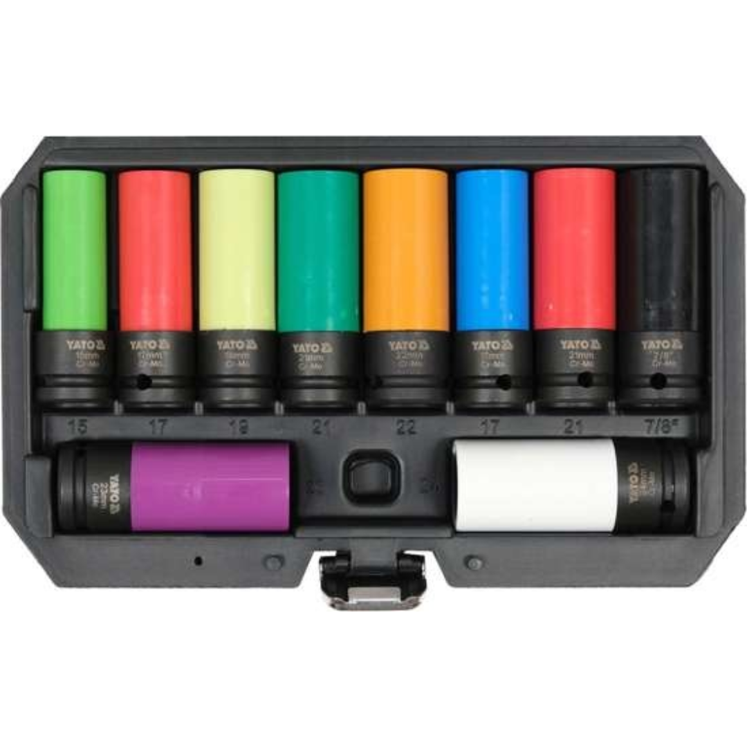 Yato Power caps (pour jantes en alliage) - 1/2 pouce - jeu de 10 pièces