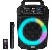 iDance iDance GROOVEMK2 Party Speaker - Enceinte Bluetooth portable avec lumière Disco - 200 watts - avec microphone sans fil