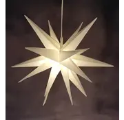 Star-Max Étoile LED en plastique 58 cm, blanche