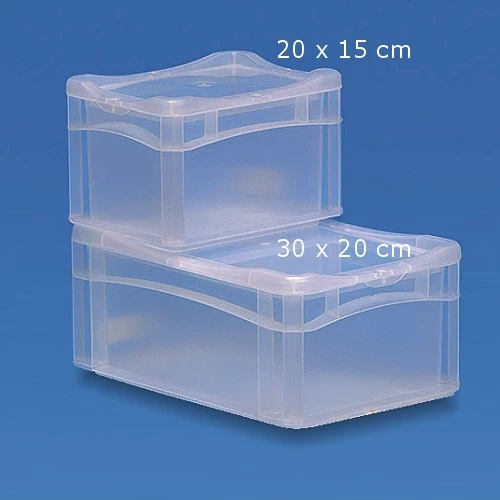 Couvercle standard à clipser, 150 x 200 mm, transparent