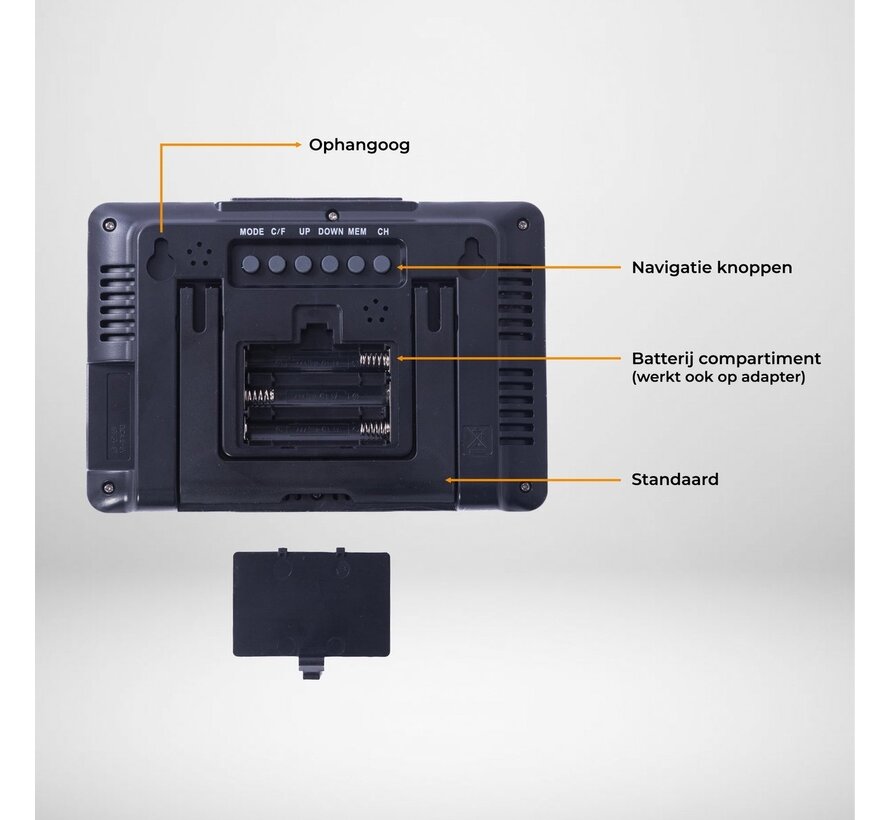 Denver WS-540 Black - Station météo - fonction alarme - écran couleur - Noir