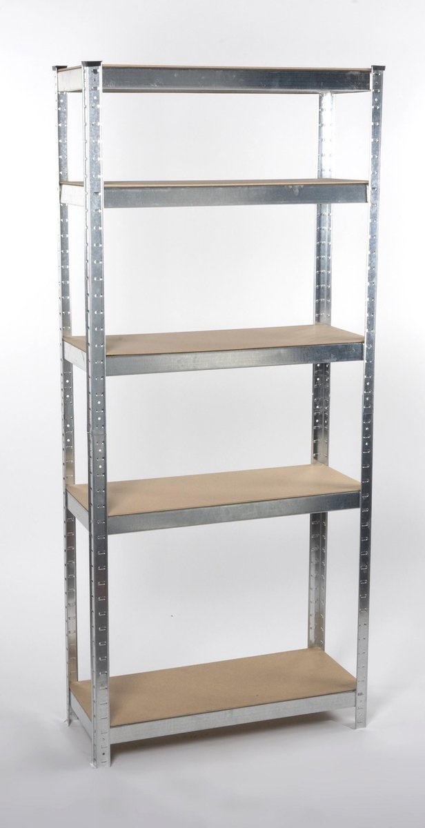Kinzo Étagère de Rangement en Métal - 5 Niveaux - 172x75x30 cm - Capacité 750 kg