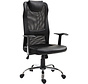 Chaise de bureau Vinsetto ergonomique en cuir artificiel noir 51 x 60,8 x 112 122 cm