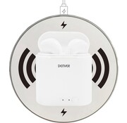 Denver Écouteurs sans fil Denver avec chargeur QI - Écouteurs Bluetooth - Fonction cloche - Écouteurs sans fil - TWQ40P