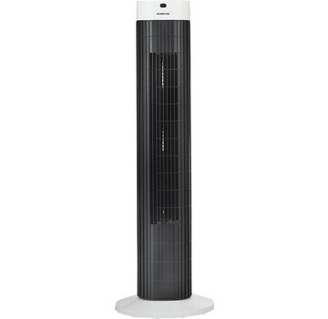 Inventum Inventum VTO812WA - Ventilateur de tour - 3 vitesses - 3 types de vent - Télécommande - Minuterie - Hauteur 76,5 cm - Oscillation 85° - Blanc/Noir