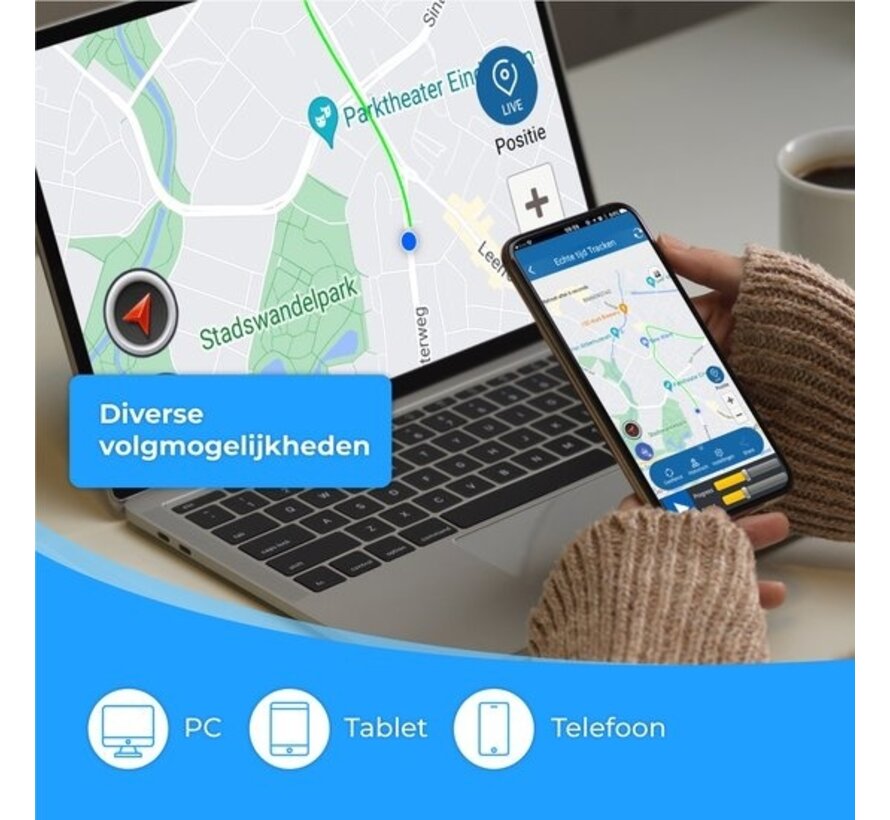 Nuvance - Traceur GPS avec application - pour voiture - vélo - valise - 1440 heures d'autonomie - IP66 Waterproof - Track and Trace