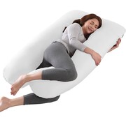 Litollo Litollo® Coussin de maternité XXL - Coussin d'allaitement - Coussin de corps - 280cm - Housse amovible - Blanc