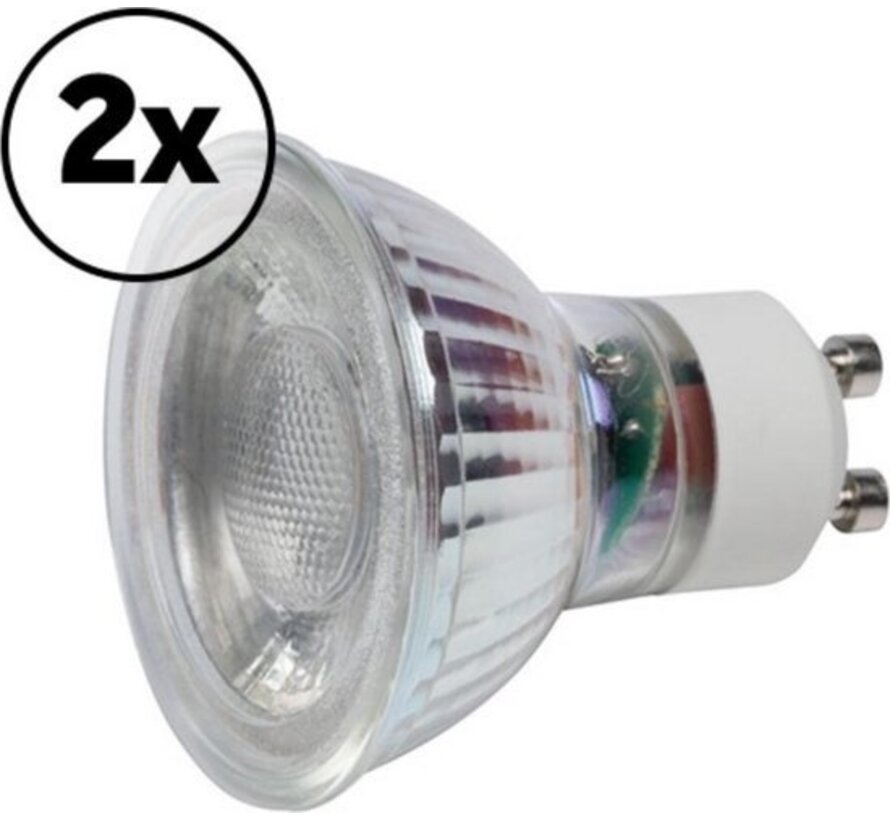 Müller Licht ampoule LED 5 Watt - lampe à réflecteur - GU10 - 300 lm - 2 pièces