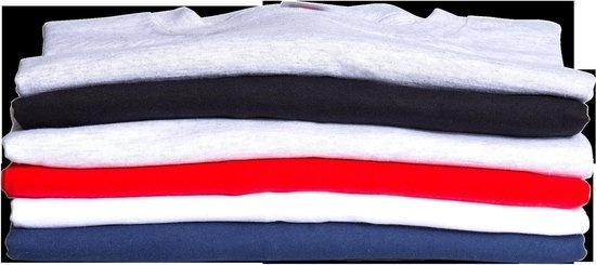 T-shirt Fruit of the Loom à col rond bleu marine taille L