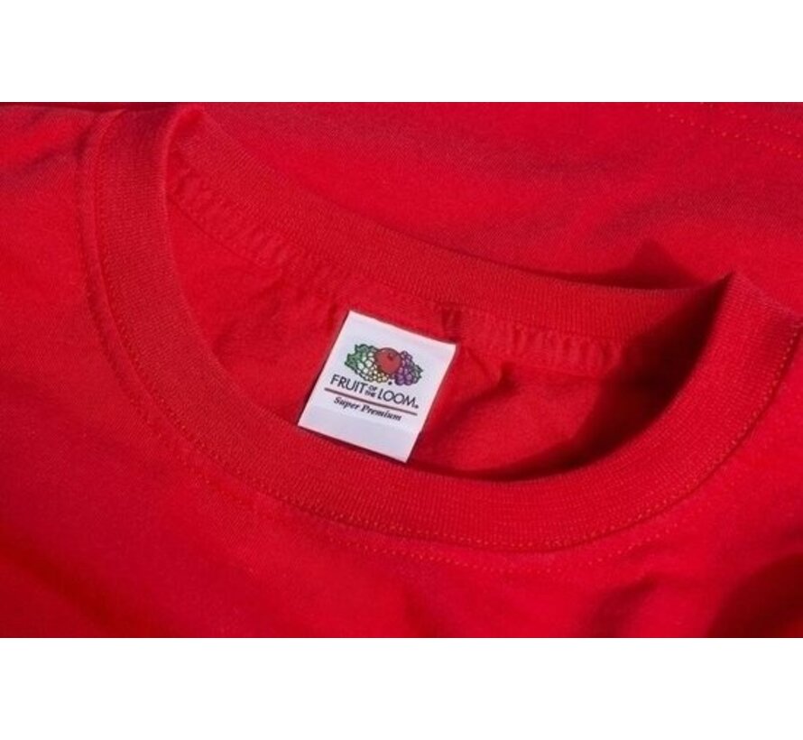T-shirt Fruit of the Loom à col rond bleu marine taille L