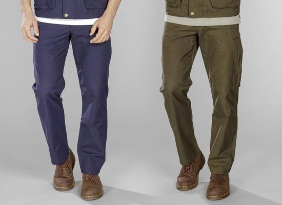 Westfalia Pantalon homme avec poche arrière zippée vert olive taille 26 (court)