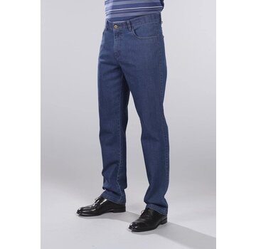 Merkloos Wisent Jeans avec taille confortable et 2 poches à boutons bleu taille 56