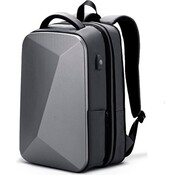 YourGoods - Sac à dos - Spar pour ordinateur portable 15,6 pouces - Sac à bandoulière - Sac de voyage - Sacs à dos scolaires - Anti-vol - Étanche 1,3kg - 5013 - Chargement USB - Capacité 20-35L - Taille 12*32*45 cm - Gris Upgrade