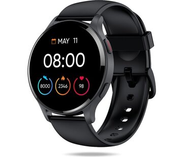 FITAGE Montre de sport - Smartwatch - Montre podomètre - Smartwatches - Traqueur d'activité - GPS - Femmes et hommes - Noir