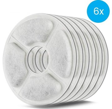 Auronic Filtres pour fontaines Auronic - 6 pièces - 3 couches - pour fontaines Auronic AU1362 et AU3163