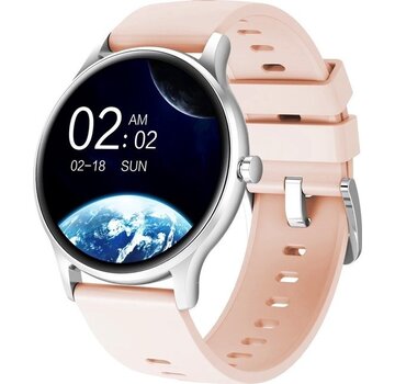 Denver Denver Smartwatch - 5 cadrans - Podomètre - Appels/SMS - Activité de sommeil - Fréquence cardiaque, Moniteur de tension artérielle, Mode sport - IP67 - SW173 - Rose